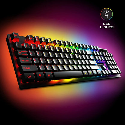 GAMEPUNK Professional 4-Piece Gaming PC Accessories Set: Mouse, Mousepad, Keyboard, and Headset