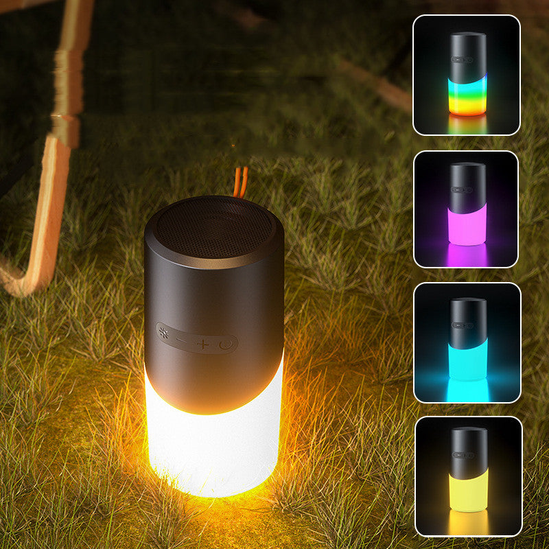 Portable Outdoor Wireless Bluetooth Speaker with RGB Lighting