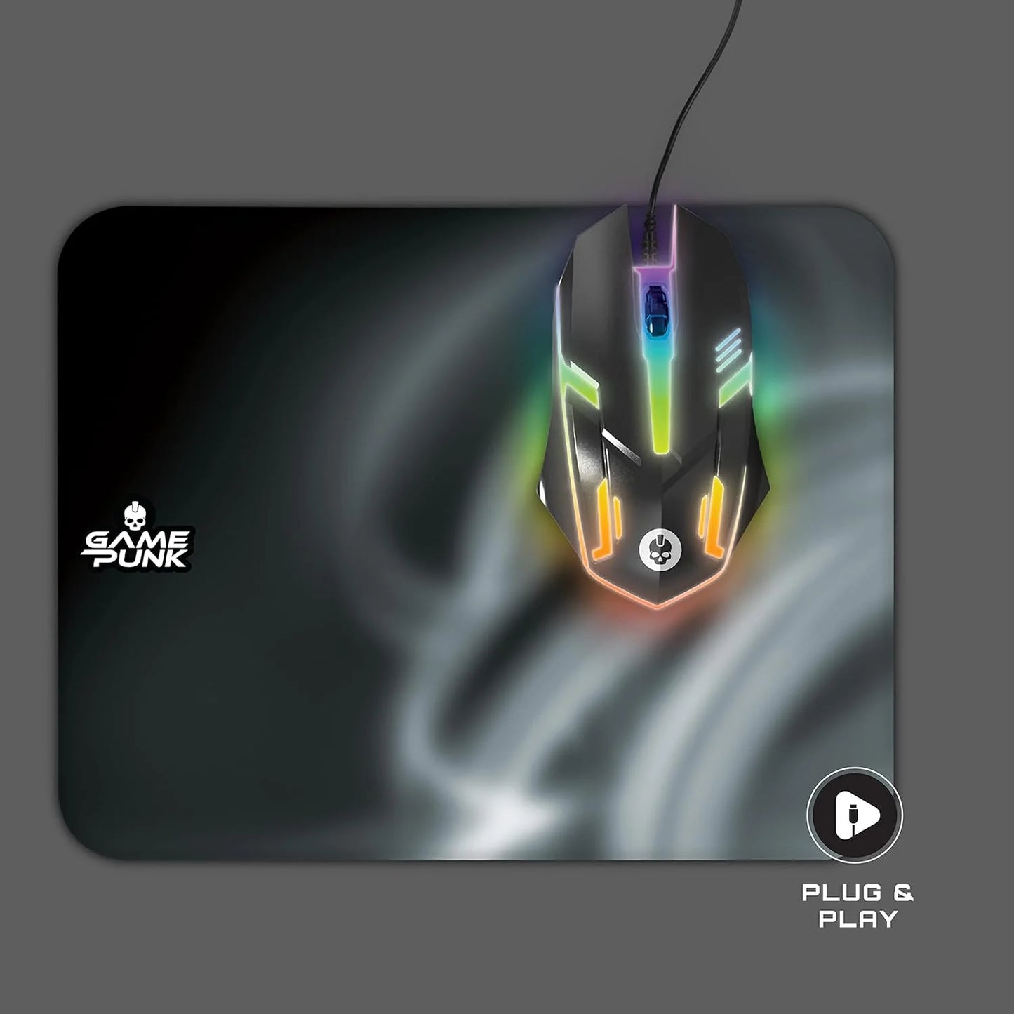 GAMEPUNK Professional 4-Piece Gaming PC Accessories Set: Mouse, Mousepad, Keyboard, and Headset